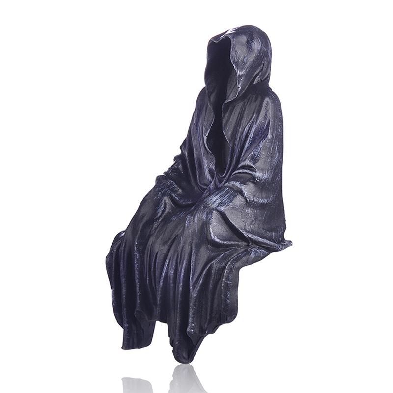 Socha Gotická Sedící Socha Kreativní Pryskyřičná figurka Domácí Ornament Dekor