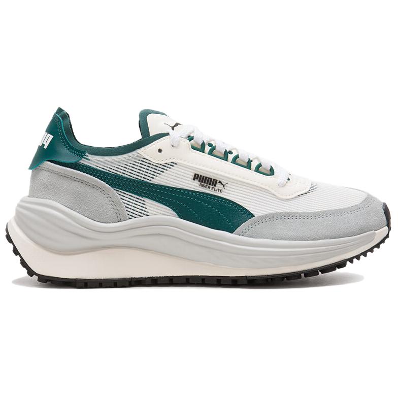 New PUMA Cushioning, Breathable, Lightweight Low Top Casual Shoes Unisex White Green Gray 402922-07