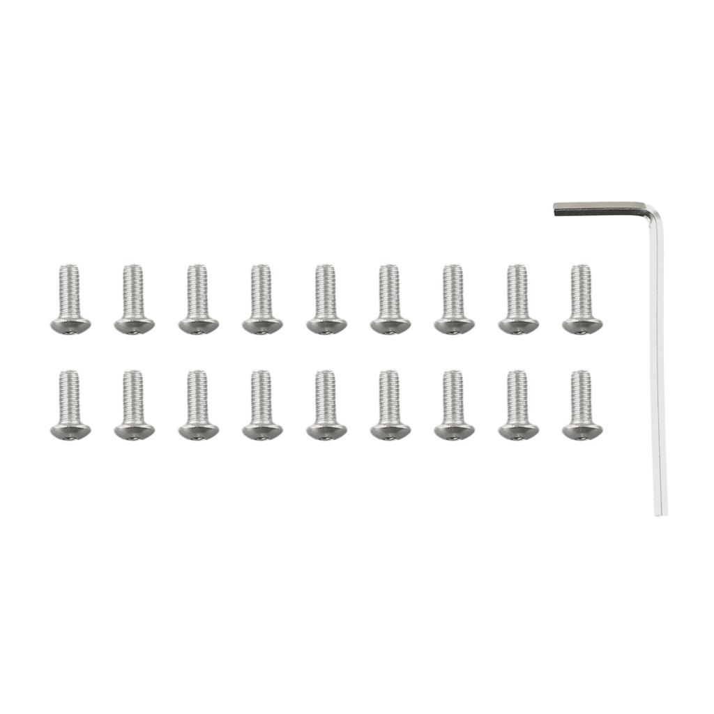 Screws Steel Wrench 18 X Screws Mounting Repair Parts