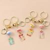 Backpack Pendant Gift Key Buckle Metal Cartoon Car Keyring Lucky Cat Keychain Key Lanyard Amulet