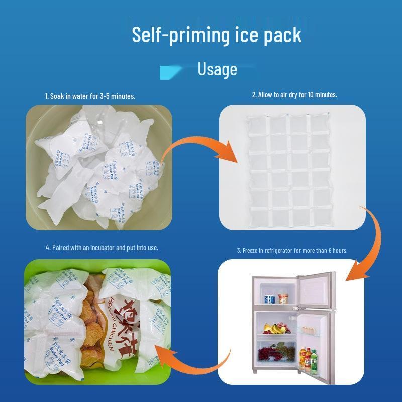 JingJingRS Reusable Self-Absorbing Freezer Ice Packs