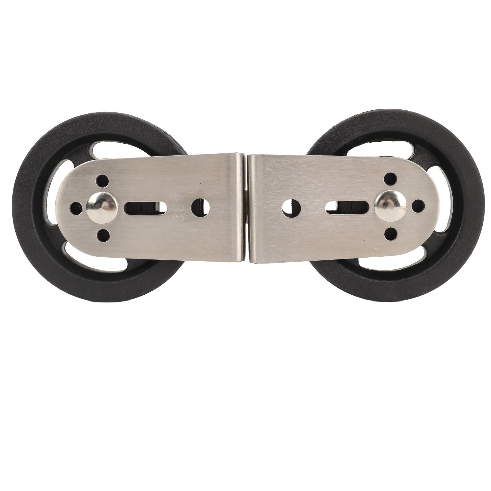 

Cable Pulley Wheel 2 Way Pulley Block Stainless Steel Silent Bearing Easy Installation Pulley System Attachment for Plastic double pulley