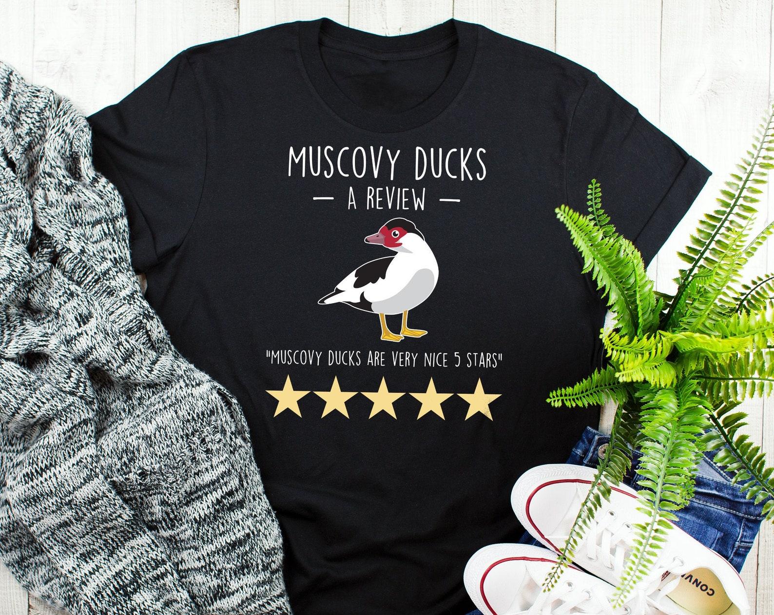 Muscovy Duck Shirt, , , Pet Duck Lover Gift, Cute Bird T-shirt, Funny Farming Farmer Tshirt, Review Meme Tee, Duck Mom Dad, Farm 150
