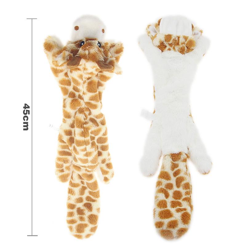 Squeaky Cartoon Lifelike Plush Animal Chew Toy for Small Dogs-Durable with BB Sound and Plush Material