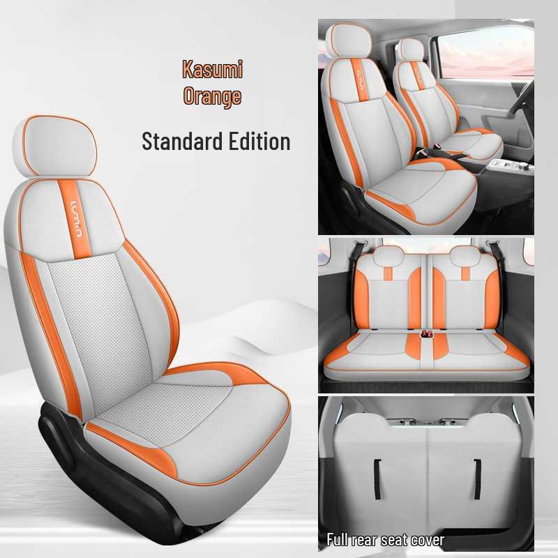 Changan Nuomi Leather Car Seat Cushion: All-Season, Universal, Cartoon Design