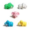 Colorful Q Version Elephant PVC Figurine: Car Ornament & Cake Decoration