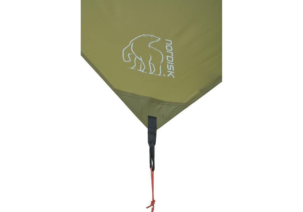 NORDISK VOSS DIAMOND TENTWING Outdoor Camping Dark 127022 Japanese Tarp, PU, Olive, (Official Product)