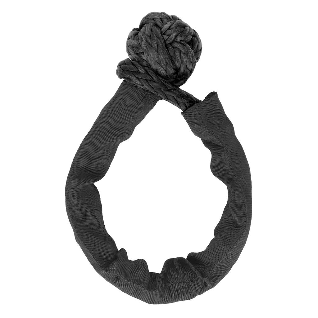 Soft Shackle 20mm 41000 LBS Break Strength Recovery Rope Shackle with Protective Sleeve for Truck Large SUVs Offroad