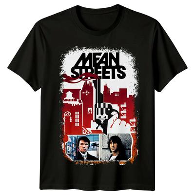 Strade di Malavita (1973) T-shirt 100% Cotone Ispirata ai Poster di Film Uomo Top Tee Retro Anni '70 Unisex