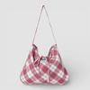 Cozy Check Shoulder Bag _[Berry]