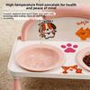 New Double Bowl Cat Feeder High-legged Easy Clean Pet Bowl Dog Bowl Pet Supplies