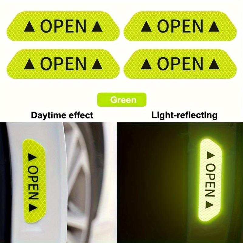 Car Door Reflective Warning Stickers Enhance Visibility Safety with Easy-to-Apply Night Vision Car Anti-collision Protection Strips