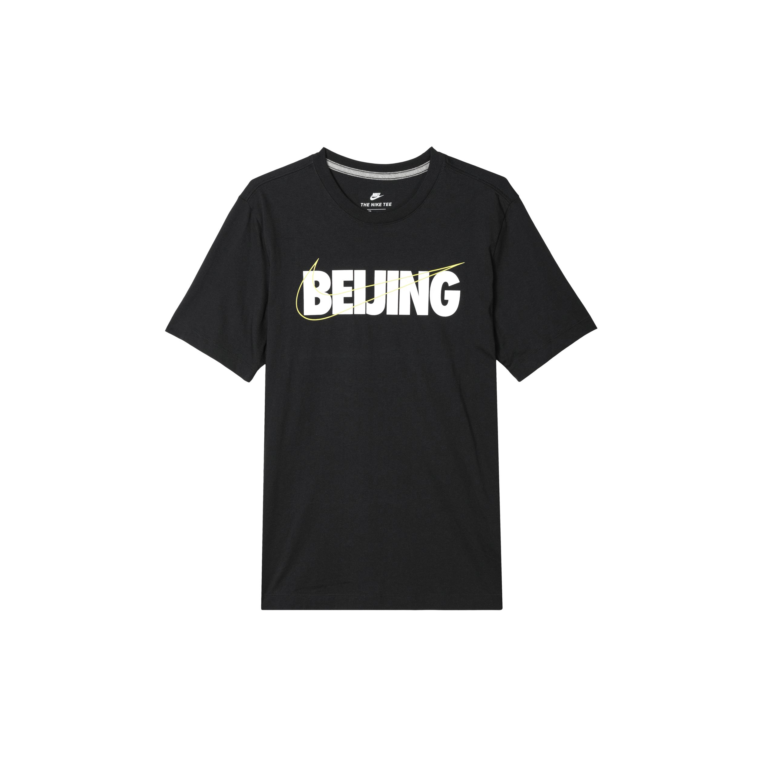 

Мужская повседневная спортивная футболка свободного покроя с короткими рукавами Nike, черные CI9643-010 L