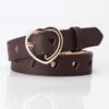1Pc New Non-punching Love Hollow Belt Women's Versatile, Sweet Girls Sweater Skirt Decorative Belt