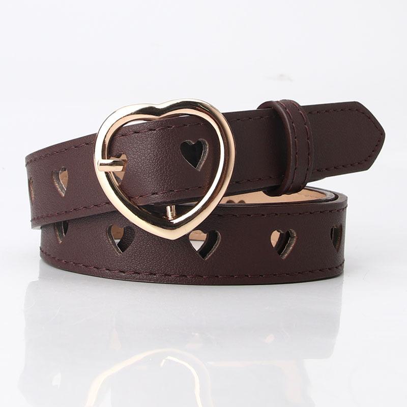 1Pc New Non-punching Love Hollow Belt Women's Versatile, Sweet Girls Sweater Skirt Decorative Belt