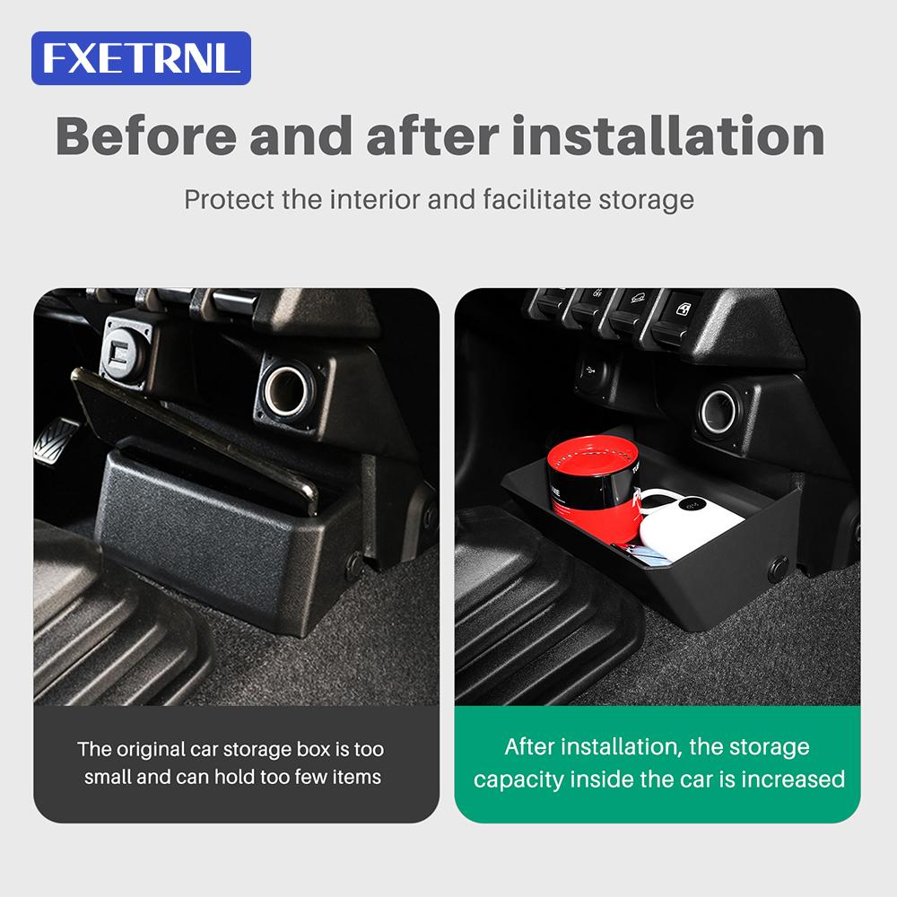 Center Console Storage Box Organizer Tray for Suzuki Jimny JB64 JB74 2019 2020 2021 2022 2023 2024 2025 2026 Manual Transmission