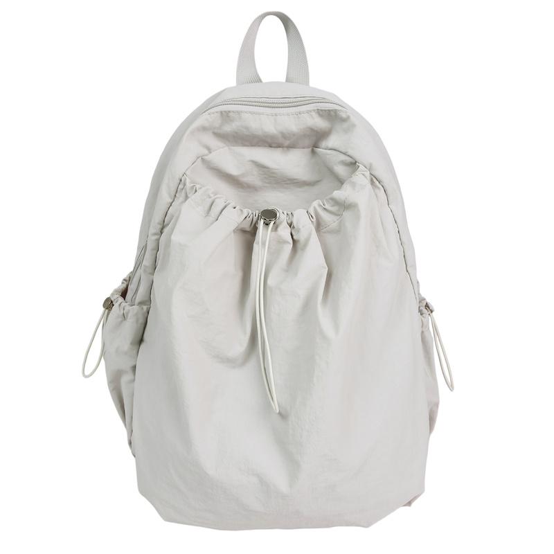 Student Schoolbag Women's Solid Color Computer Travel Backpack Large Capacity Backpack