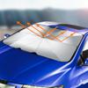 Umbrelă de soare auto Parbriz Umbrelă Scaun auto din față Izolație termică Accesorii auto Umbrelă de soare Umbrelă de soare pliabilă de vară