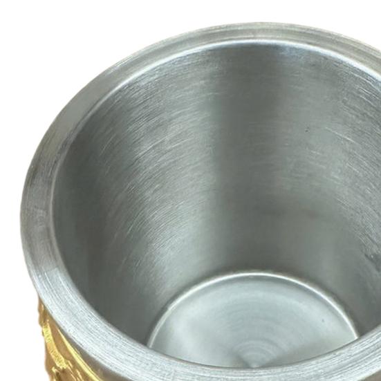 Tasse à Bière trophée de Football Résine Acier Inoxydable Tasse à Bière 400ml Grande Capacité Vaisselle pour Bière Cocktails Boissons Cadeau Unique pour Fans de Football & Trophée