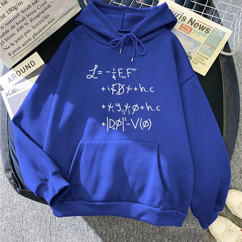 Physics Maths Quantum Equations Universe Lagrangian Clothes for Men Printed Sweatshirts Aesthetic Hoodies Unisex Winter Clothes
