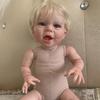 BZDOLL 3D Skin Art Doll Visible Veins Soft Silicone Reborn Baby Toy For Girl 50CM Cloth Body Bebe Boneca Handmade Birthday Gift