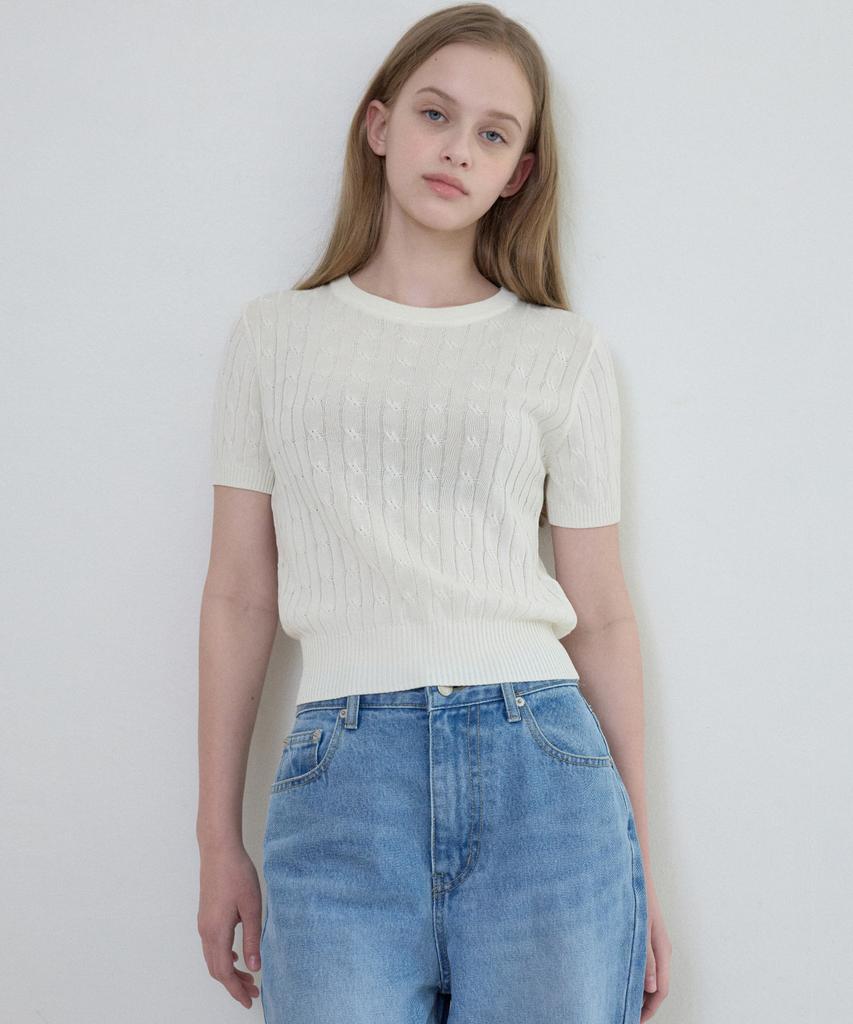 Wednesday Oasis For Woman Washable Chloé Half Round Knit_Ivory(Wc25-Kn22)