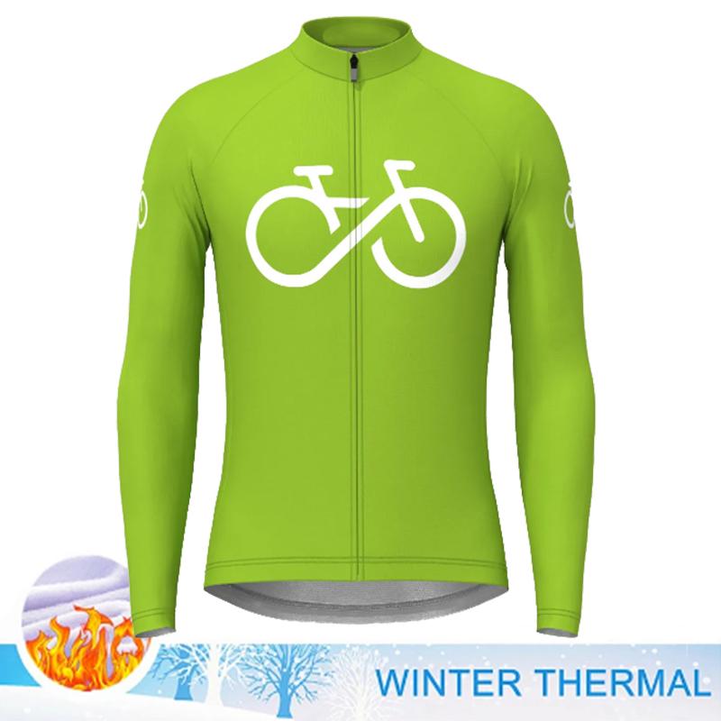 Bicycle Wear 2025 Winter Warm Jacket Men Cycling Clothes Thermal Fleece Long Sleeve Shirts Maillot Ciclismo Mountain Bike Clothing