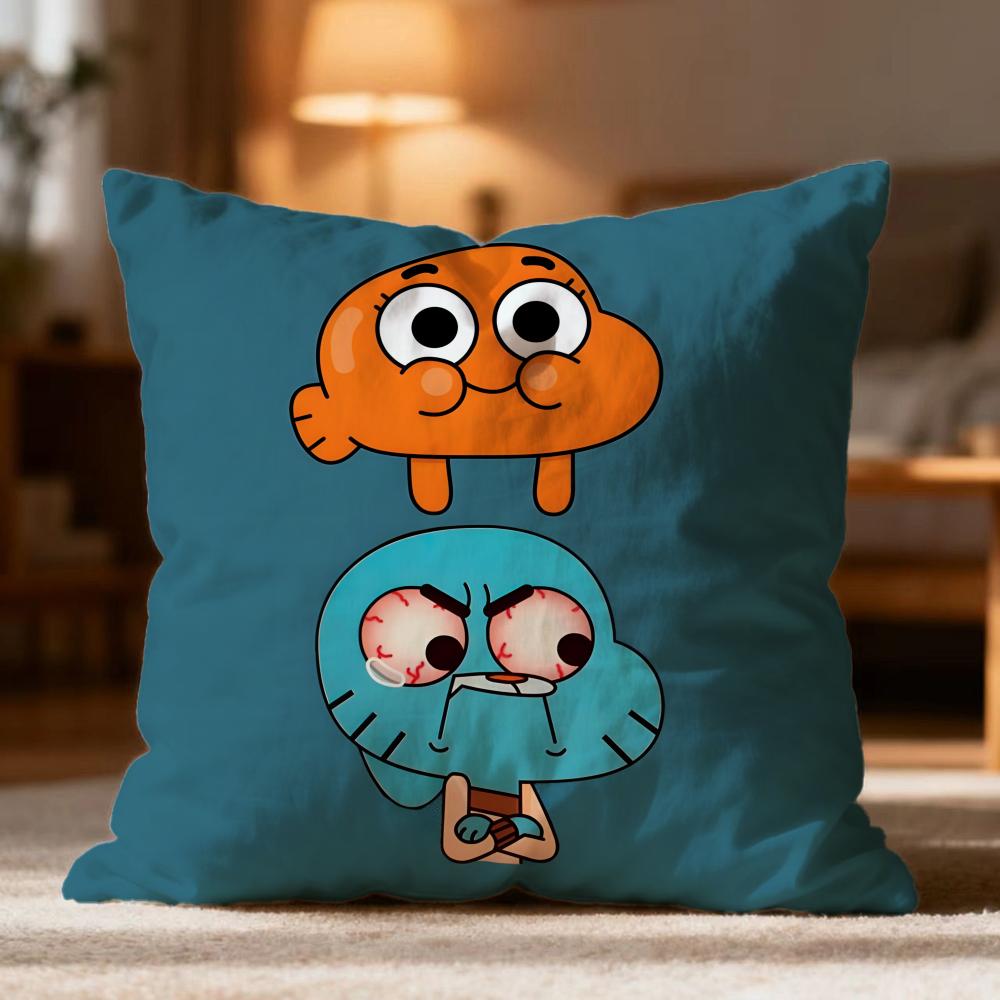 Federa Cuscino Calda T-TThe Amazing World Of Gumball Morbida Lavabile per Divano Letto Viaggio Ufficio