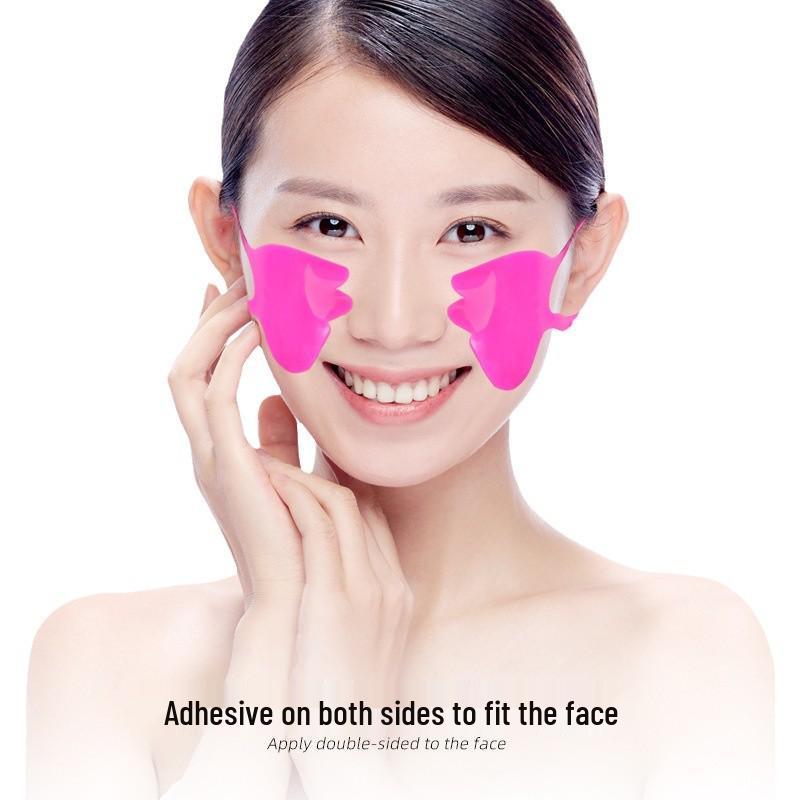Rose Scented Nasolabial Folds Lifting Stickers - Anti-Sagging Soft Gel To Fade Fine Lines