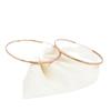 Purple Gold-Plated Rose Gold Earrings Fashion Personality Luxury Exaggerated Gold Circle Earrings Earrings