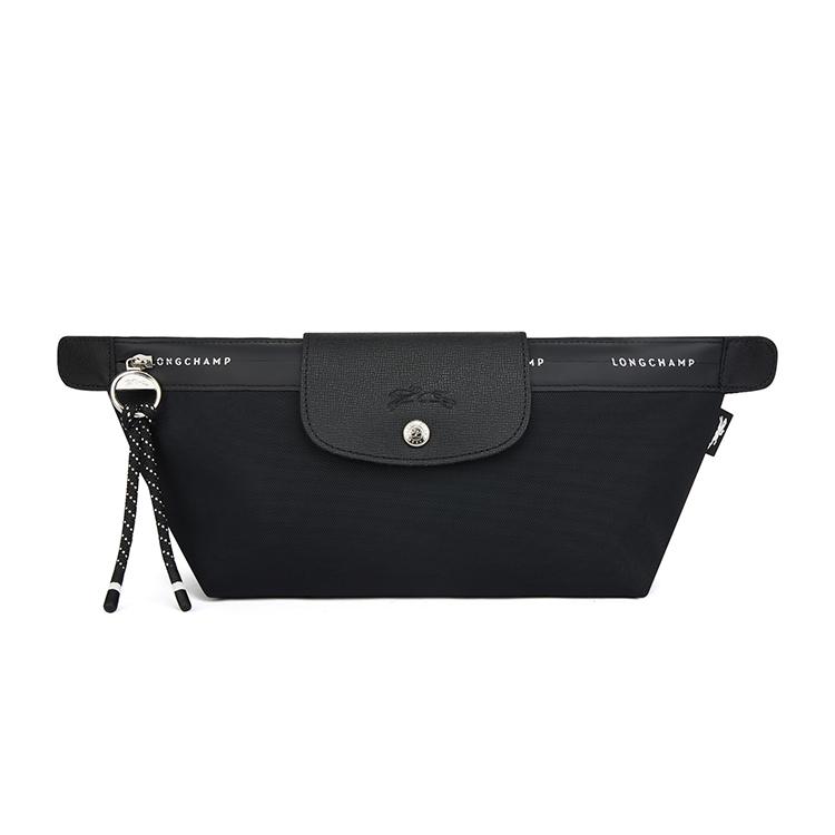 

Longchamp Signature Pattern Nylon Shoulder Crossbody Bag Women bags Black 10256HSR001 Basic Set (Bag)