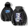 Vintage Washed 440g Heavyweight Cotton Cyberpunk Anime Hoodie
