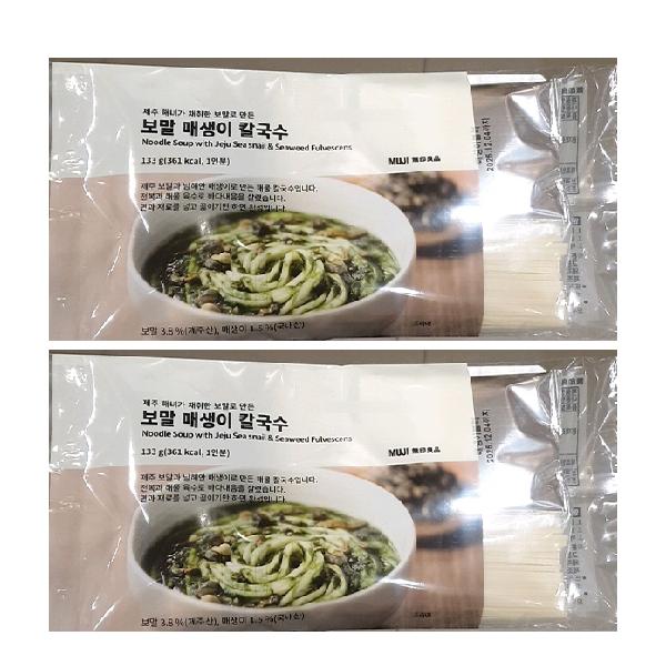 MUJI Top Shell and Seaweed Noodle Soup 133g X 2ea