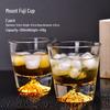 ZISIZ Handmade Mount Fuji Crystal Couple Glasses Gift Set