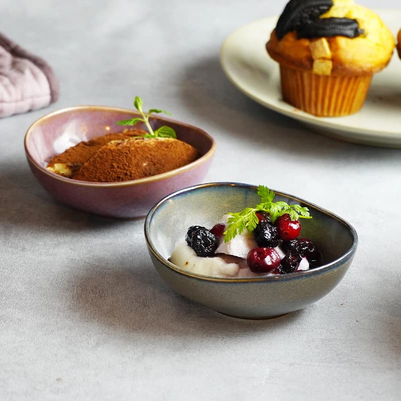 EAST Table Small Bowl, Oval Oven, 11cm, Twilight, Morning, Made In Japan, Microwave Safe, Dishwasher Safe, Small Bowl, 17-018-01