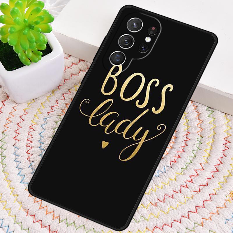 Princess Female Boss Coffee Soft Phone Case For Samsung Galaxy Note 10 Pro S26 S25 S24 S23 S22 Ultra Plus S21 FE S20 Cover