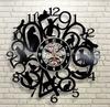 Home Decor Vinyl Clock Art Wall Clock VintageVinyl Cats Clock