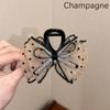 Elegant Mesh Bow Hair Clips Women Ponytail Claw Clip Sparkling Rhinestone Clips Hairpin Girls Headdress Hair Accessories Gifts