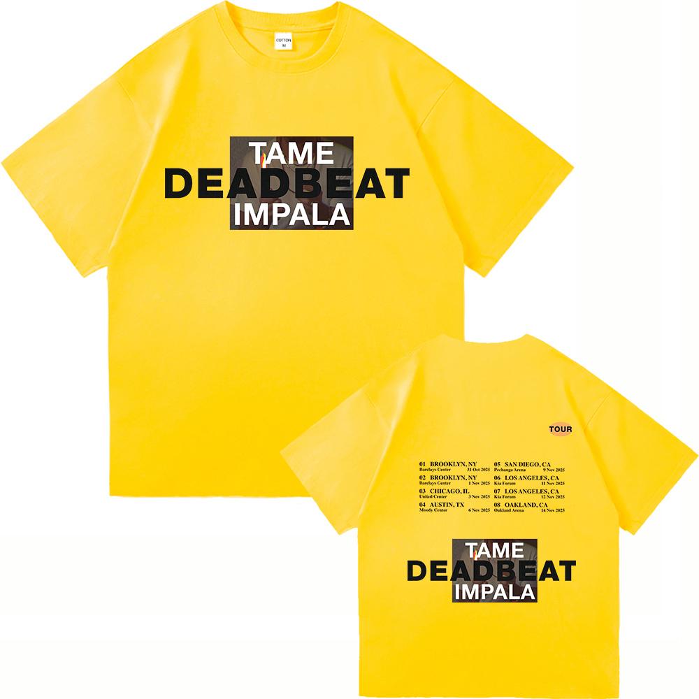 

Tame Impala Deadbeat 2025 Новий Альбом Футболка Deadbeat Тур Чоловічий Жіночий Одяг Харадзюку Високоякісний Одяг Бавовняні Футболки S