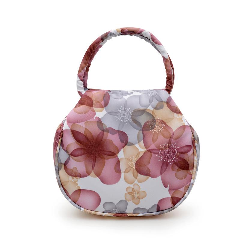 2025 Women's Mini Round Handbag - Flower Design, Casual Outing Coin Purse & Mobile Phone Bag