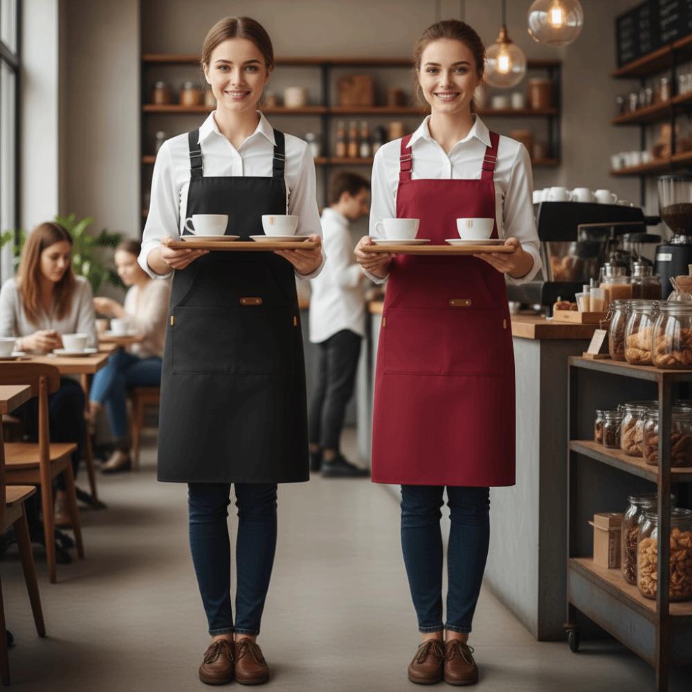 Oil-proof Kitchen Cooking Apron Stain-proof Catering Work Clothes Household