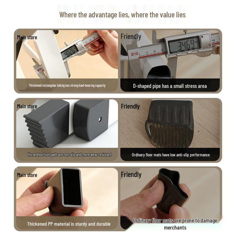 Stabile Klapp-A-Rahmen-Leiter: Verdickter Kohlenstoffstahl, Multifunktionale Indoor-Stufenleiter