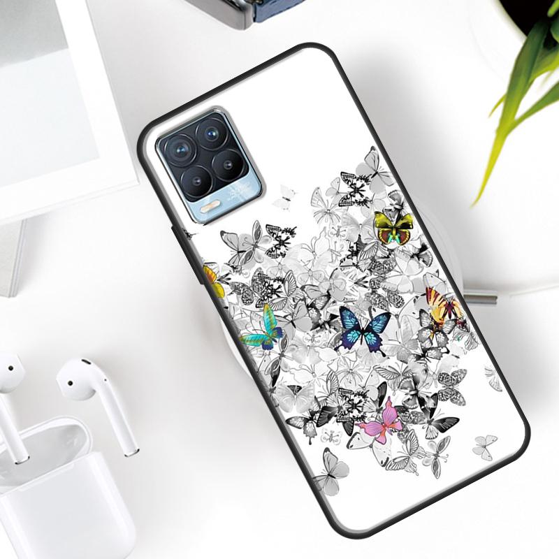 Beautiful Butterfly Case For Realme 15 14 11 12 13 Pro Plus GT7 Pro GT6 C55 C51 C53 C35 C33 C61 C65 C67 C71 C75