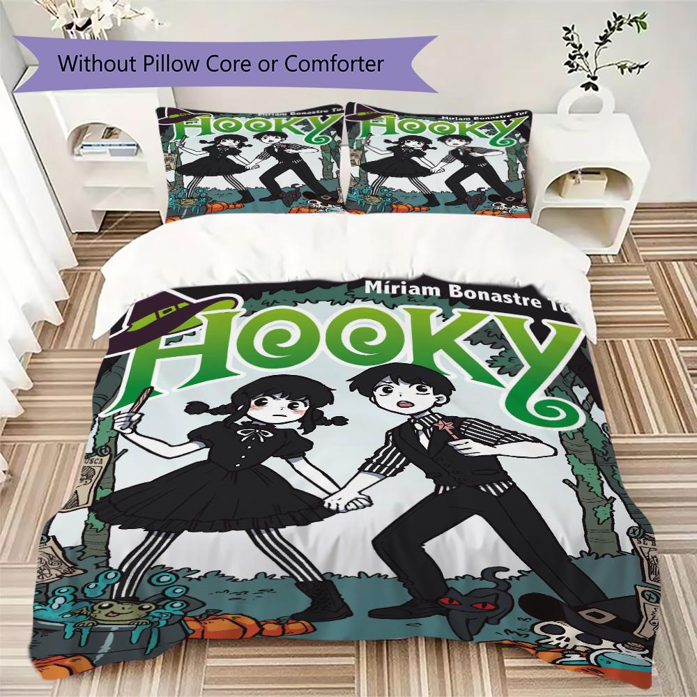 Hooky Tomo Pattern Bedding,Quilt Set Quilt Cover Pillowcase Home Birthday Gift (1*duvet cover+2*pillowcase,without core)ASJT261020062