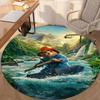 Paddington Bear Printed Round Rug Carpet Chair Rug Area Rug Entryway Doormats,for Office Chair Living Room Bedroom Kitchen Room.