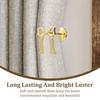 2Pcs Bow Curtain Holdback Gold Metal Curtain Tieback Wall Mounted Bow Wall Hook Pull Back Hook Decoration for Office Bedroom