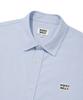 WACKY WILLY Wappen Oxford Short Sleeve Shirt Blue