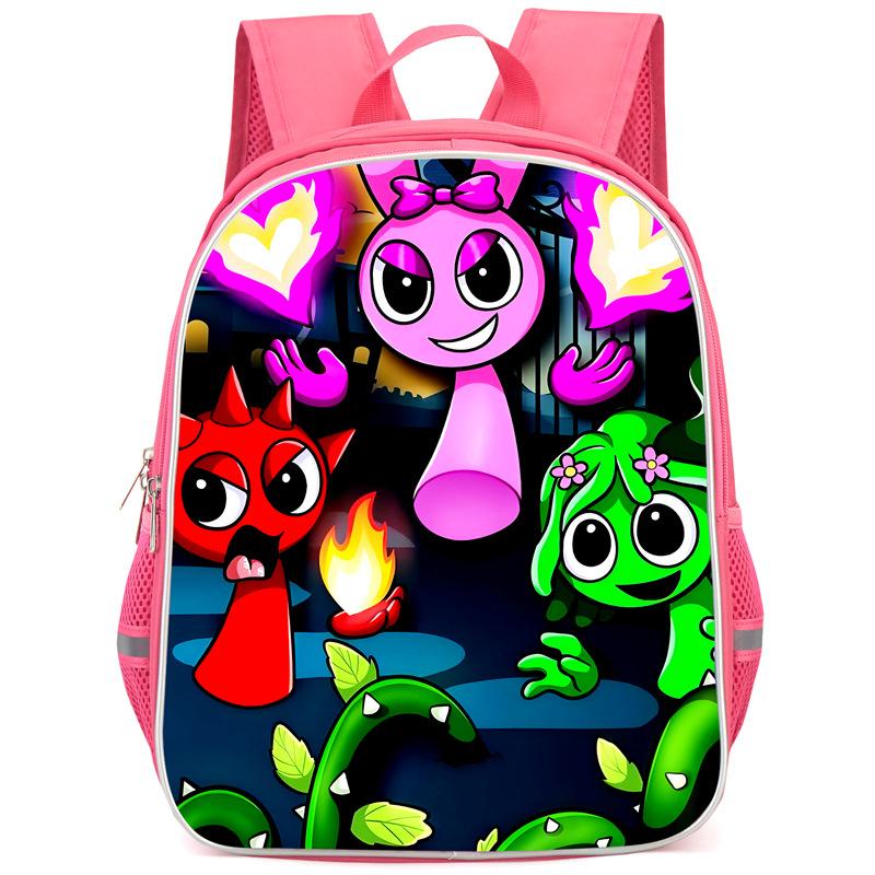 Rhythm Box Sprunki Hra Anime Batoh Studentský Školní Taška Počítačová Taška