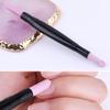 Dubbele nagelriemverwijderaar Pusher Head Quartz Scrubs Stone Pen Stick Grits Manicure Polish Pedicure