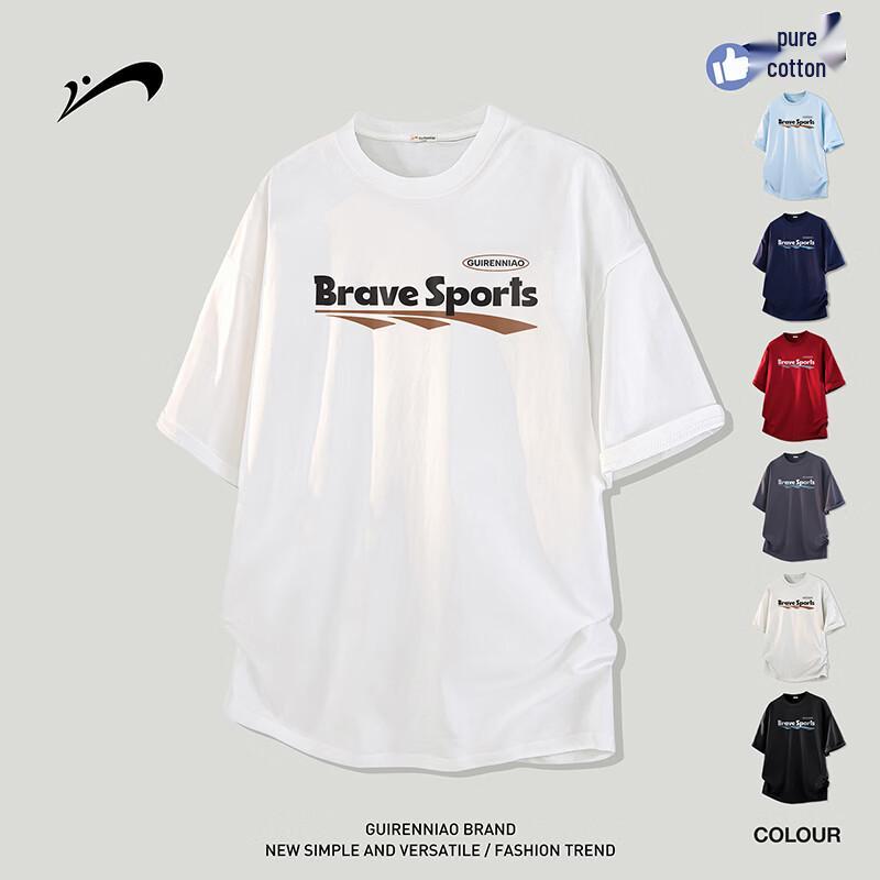 Noble Bird Men s Loose Fit Cotton Short Sleeve T-Shirt XL